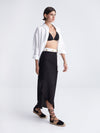 BLACK COMPOSE wrap skirt