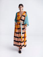 ON BOARD maxi kimono with double shoulders