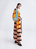 ON BOARD maxi kimono with double shoulders