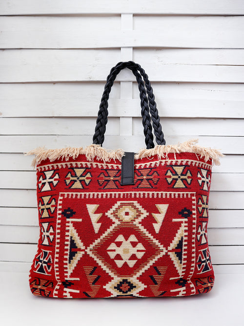 CARAVAN - EAGLE shoulder bag - wine