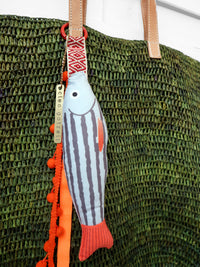 ISLA woven straw bag - olive