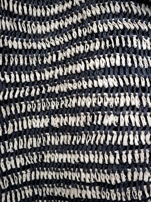 ISLA woven straw bag - stripes