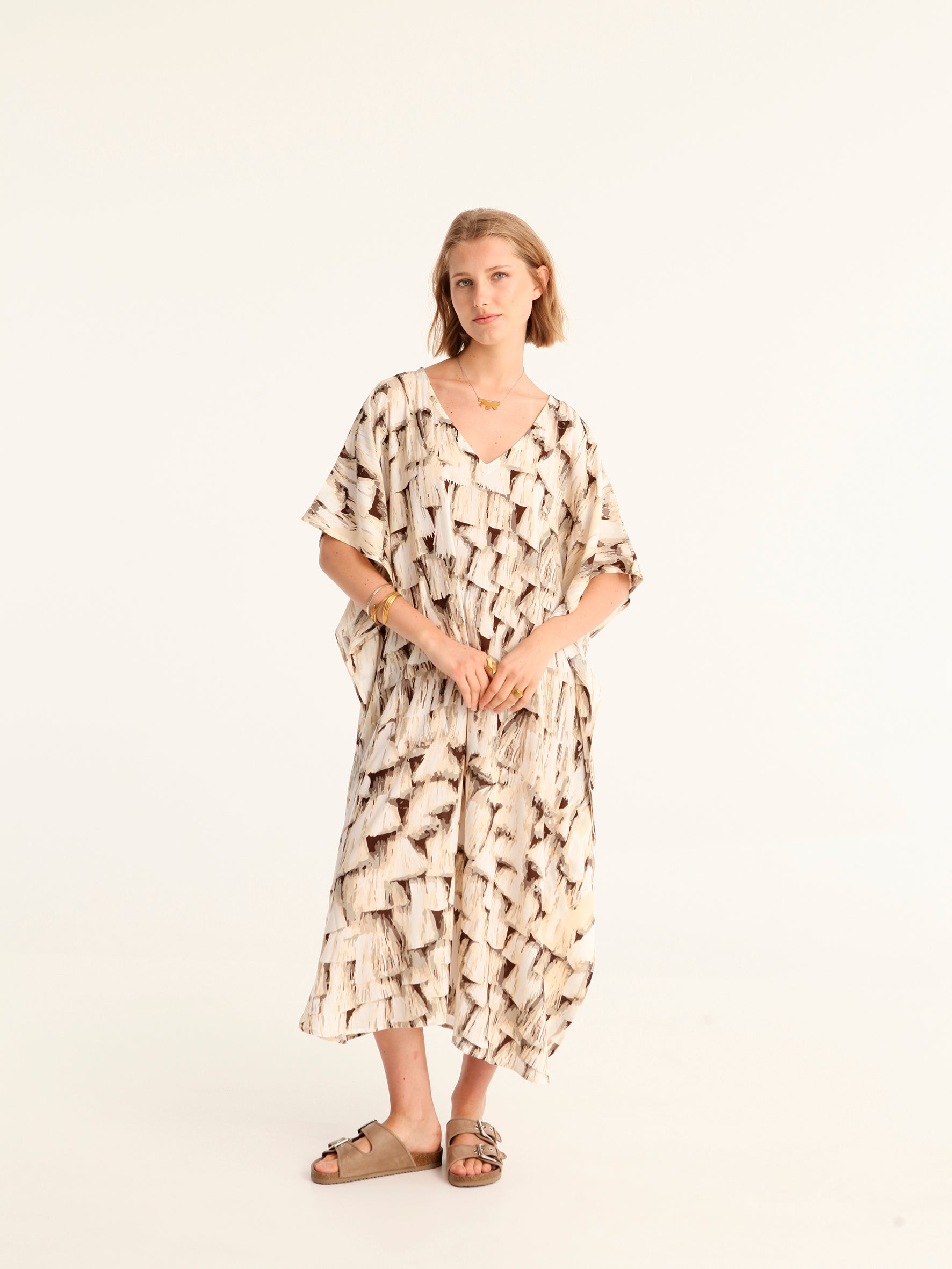 TASSELS maxi square caftan