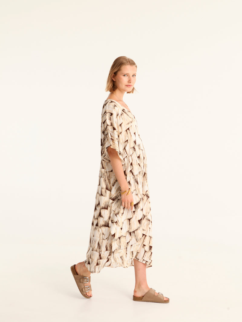 TASSELS maxi square caftan