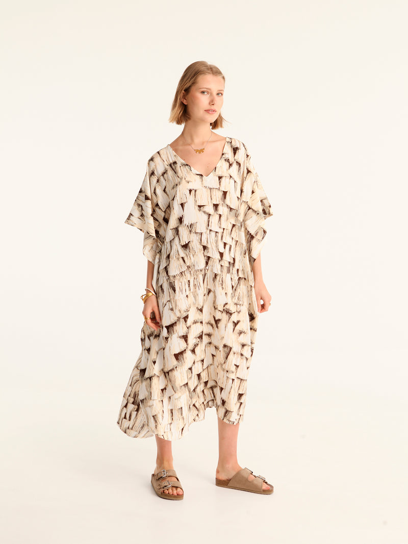 TASSELS maxi square caftan