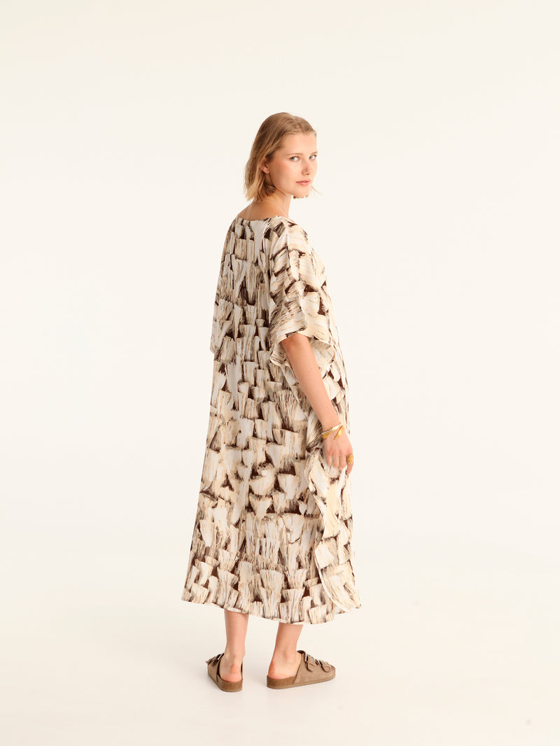TASSELS maxi square caftan