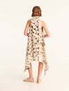 TASSELS pareo vest with coconut button