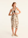 TASSELS pareo vest with coconut button