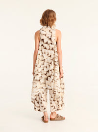 TASSELS pareo vest with coconut button