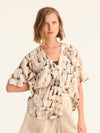 TASSELS cropped shirt