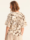 TASSELS cropped shirt