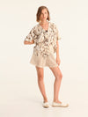 TASSELS cropped shirt