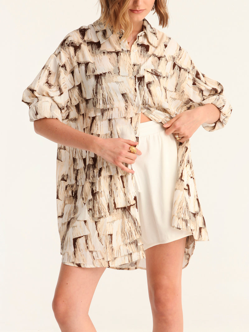 TASSELS loose shirt