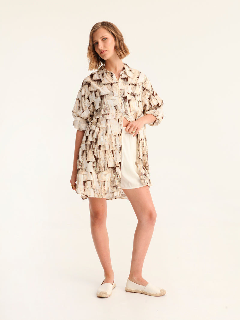 TASSELS loose shirt