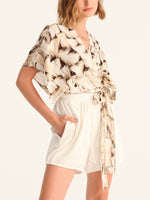 TASSELS wrap kimono top