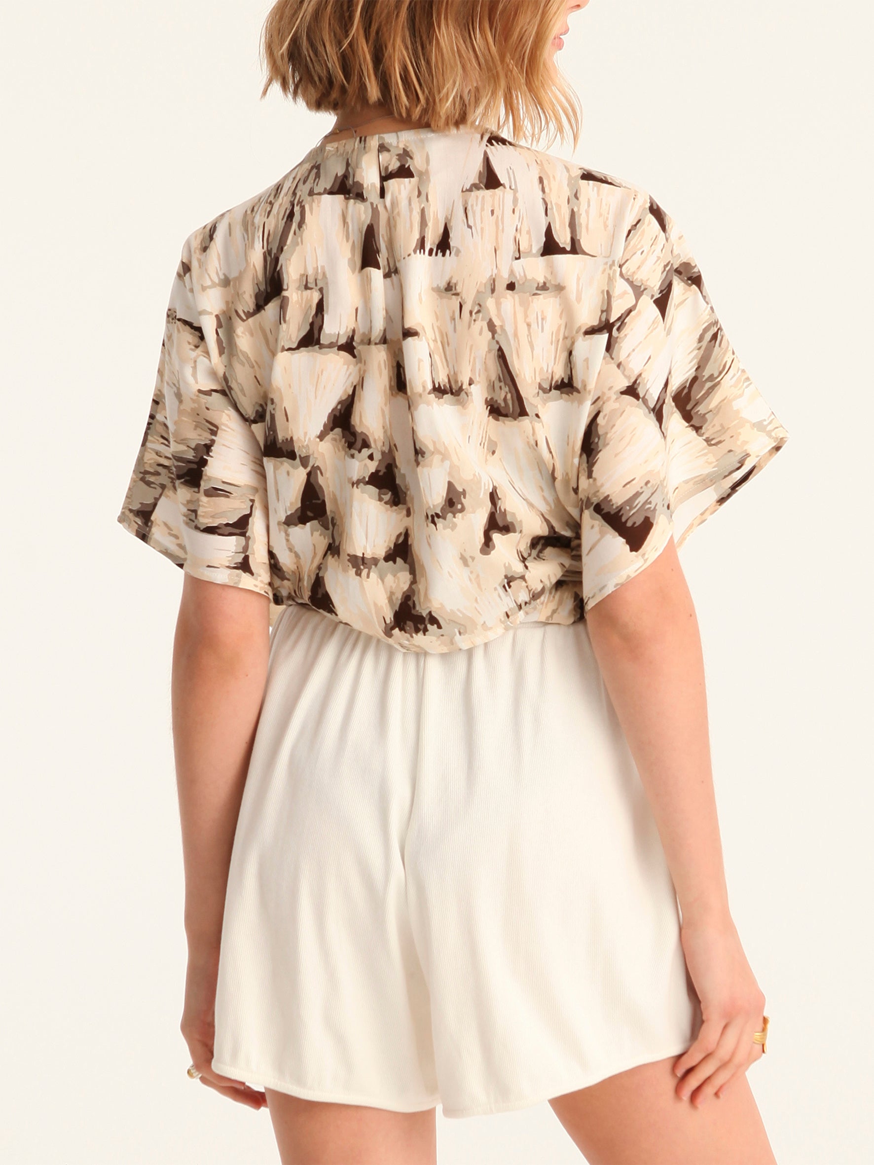 TASSELS wrap kimono top