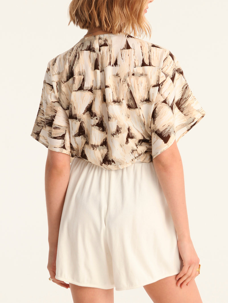 TASSELS wrap kimono top