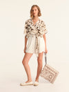 TASSELS wrap kimono top
