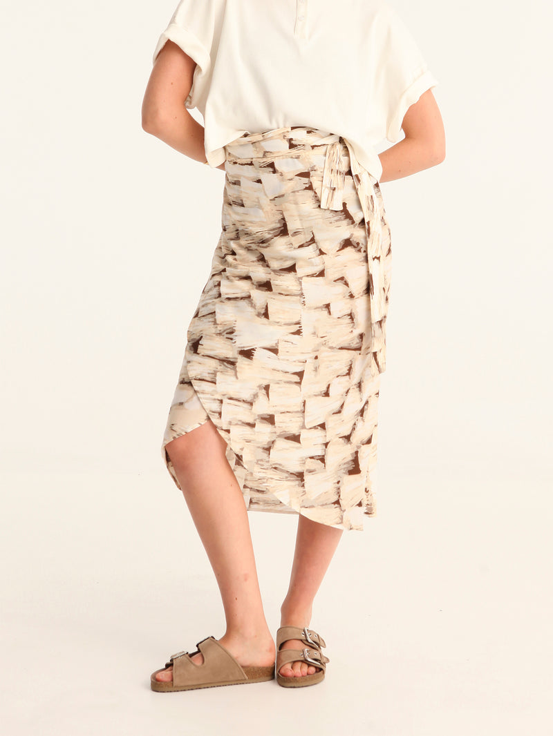 TASSELS wrap skirt