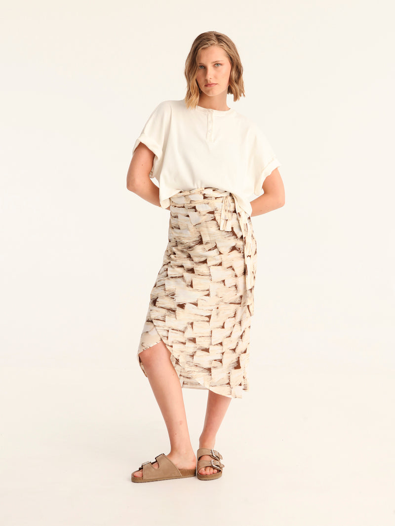 TASSELS wrap skirt