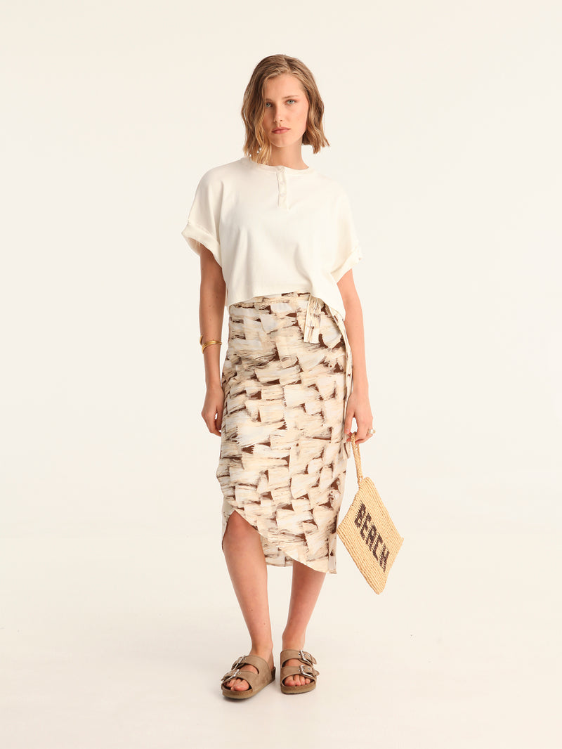 TASSELS wrap skirt