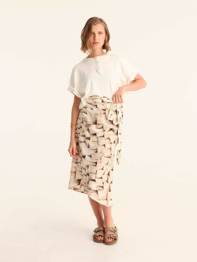 TASSELS wrap skirt