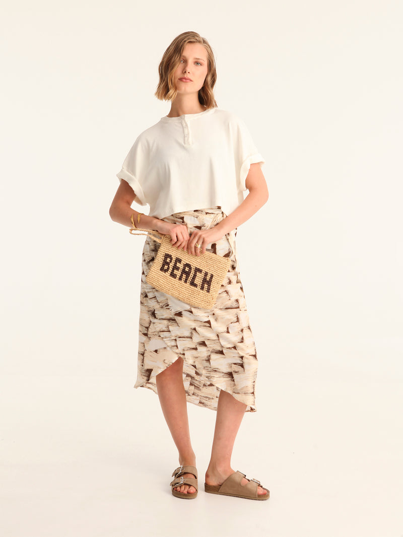 TASSELS wrap skirt