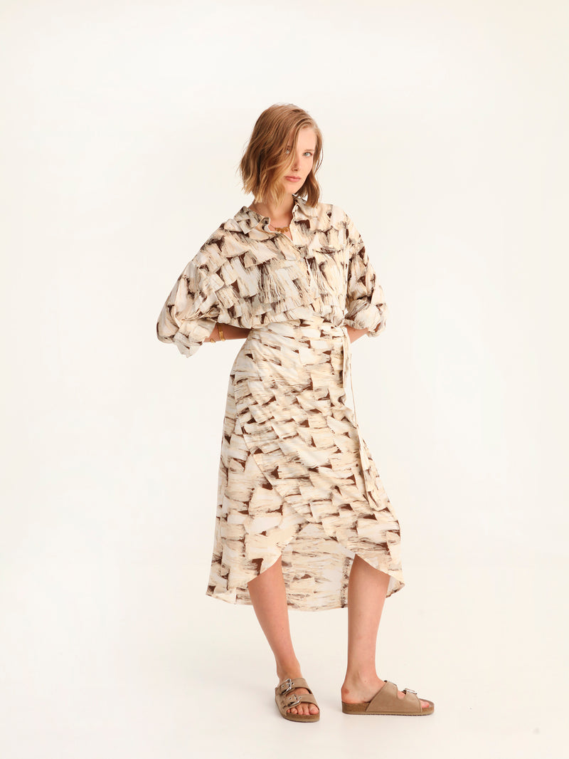TASSELS wrap skirt
