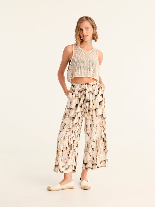 TASSELS loose leg pants