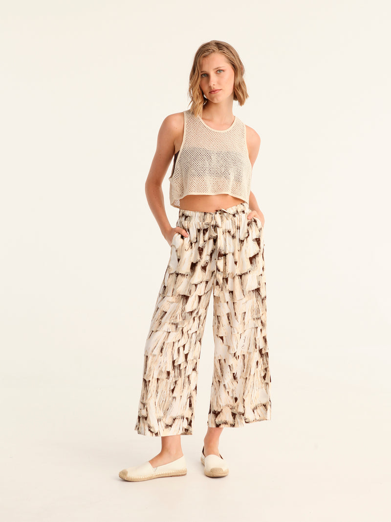 TASSELS loose leg pants