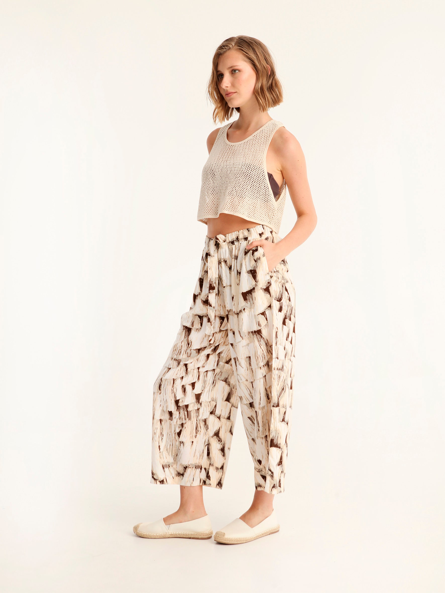 TASSELS loose leg pants