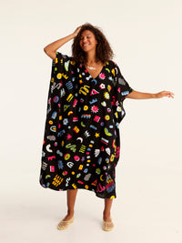 MORE AMOR maxi square caftan