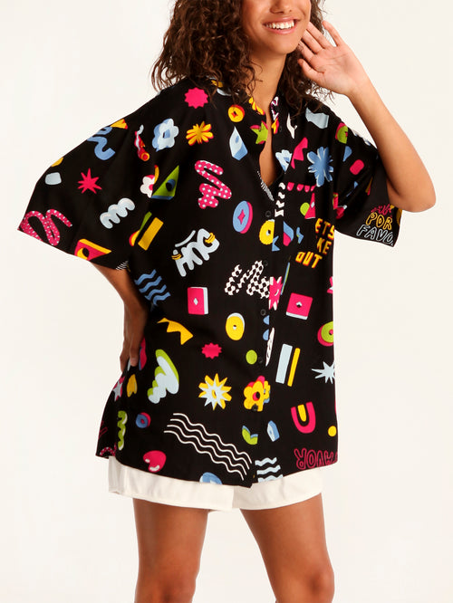 MORE AMOR mao men shirt