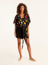 MORE AMOR wrap kimono top