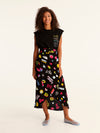 MORE AMOR wrap skirt