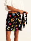MORE AMOR mini wrap skirt