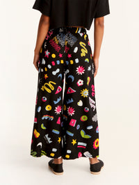 MORE AMOR loose leg pants