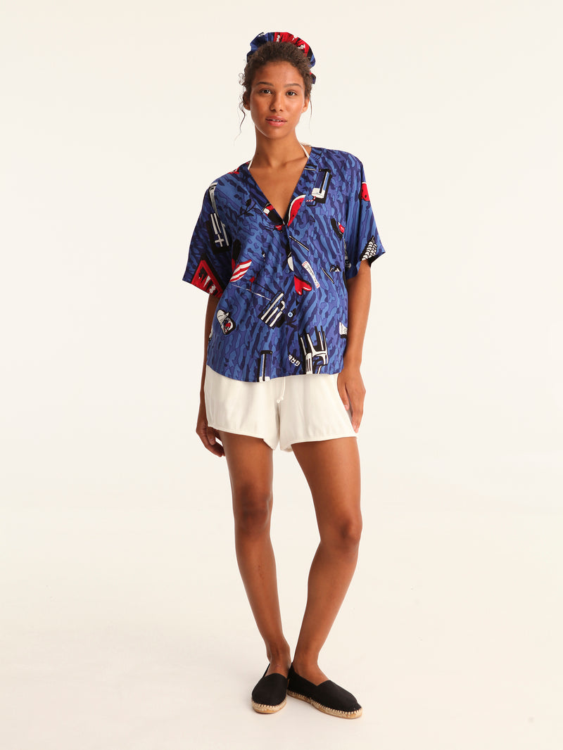 TOURISTA cropped shirt