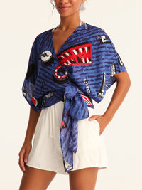 TOURISTA wrap kimono top