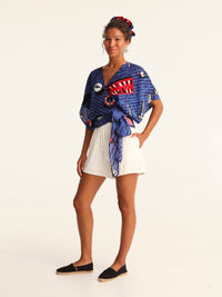 TOURISTA wrap kimono top