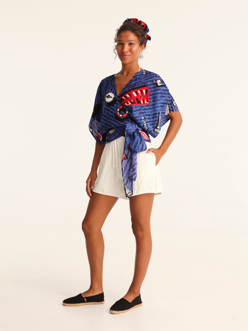 TOURISTA wrap kimono top