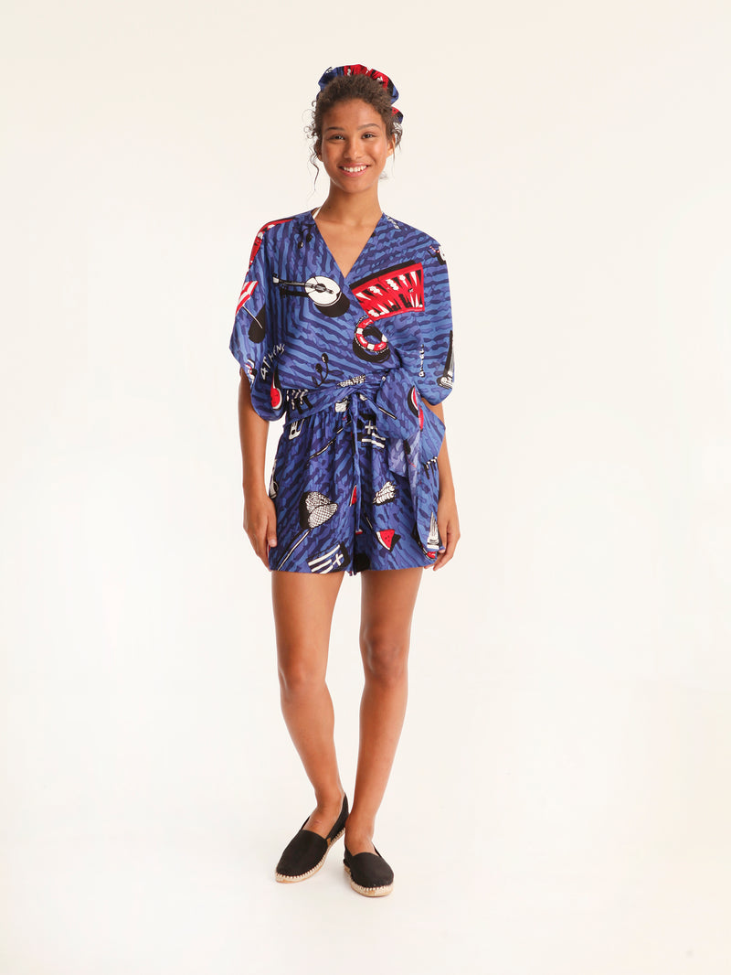 TOURISTA wrap kimono top