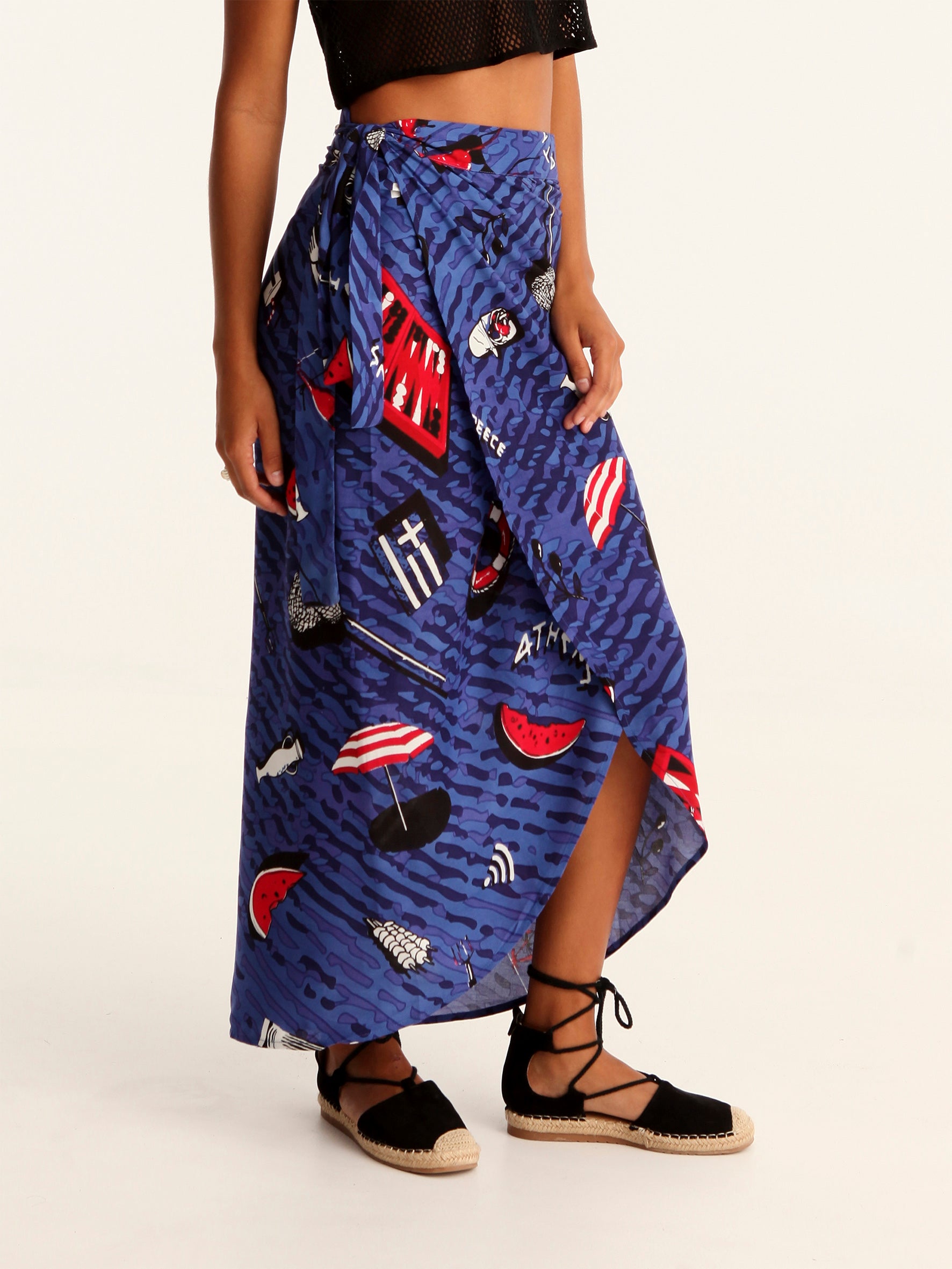 TOURISTA wrap skirt