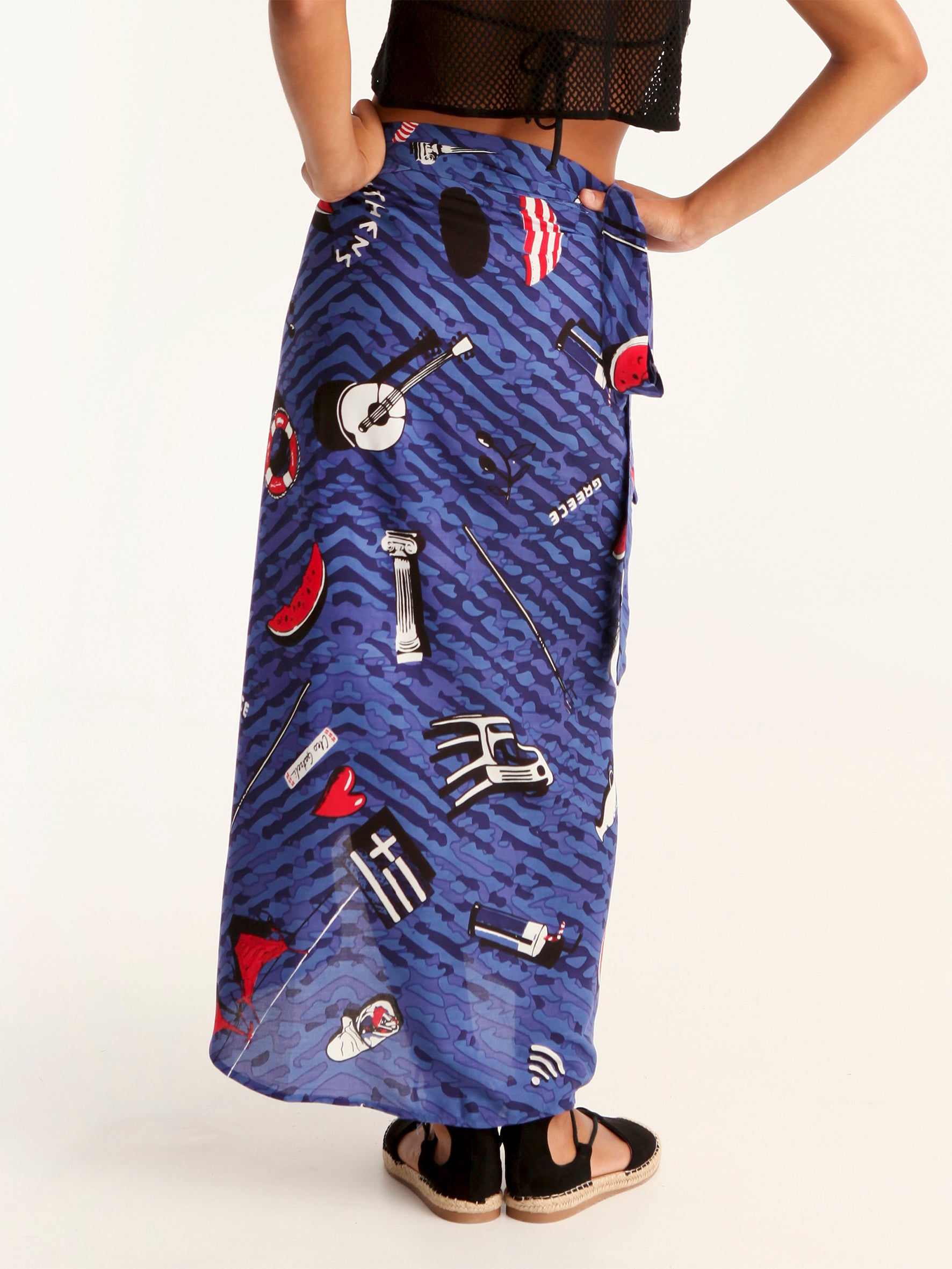 TOURISTA wrap skirt