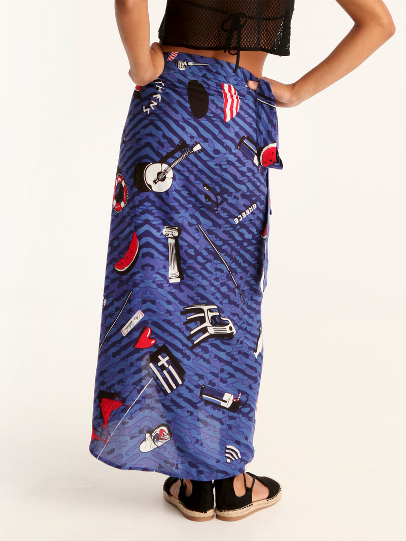 TOURISTA wrap skirt