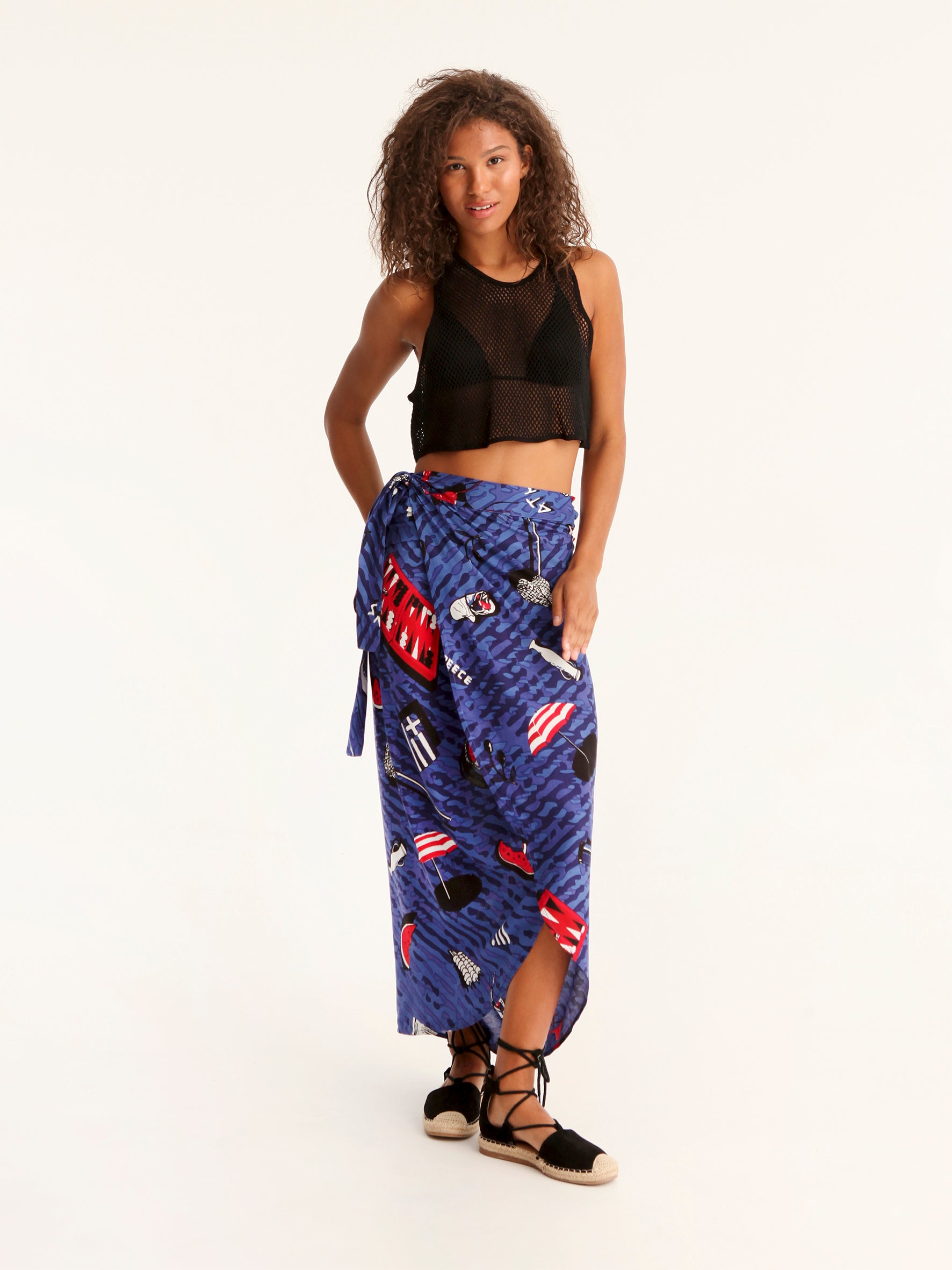 TOURISTA wrap skirt