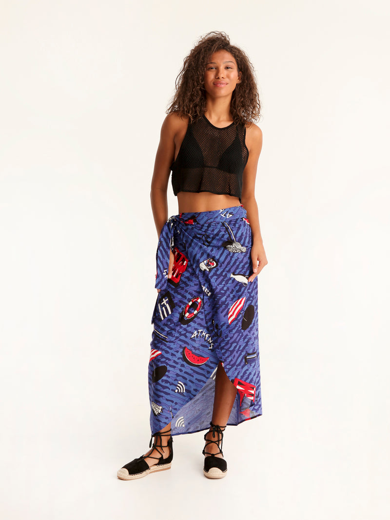 TOURISTA wrap skirt