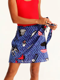 TOURISTA mini wrap skirt