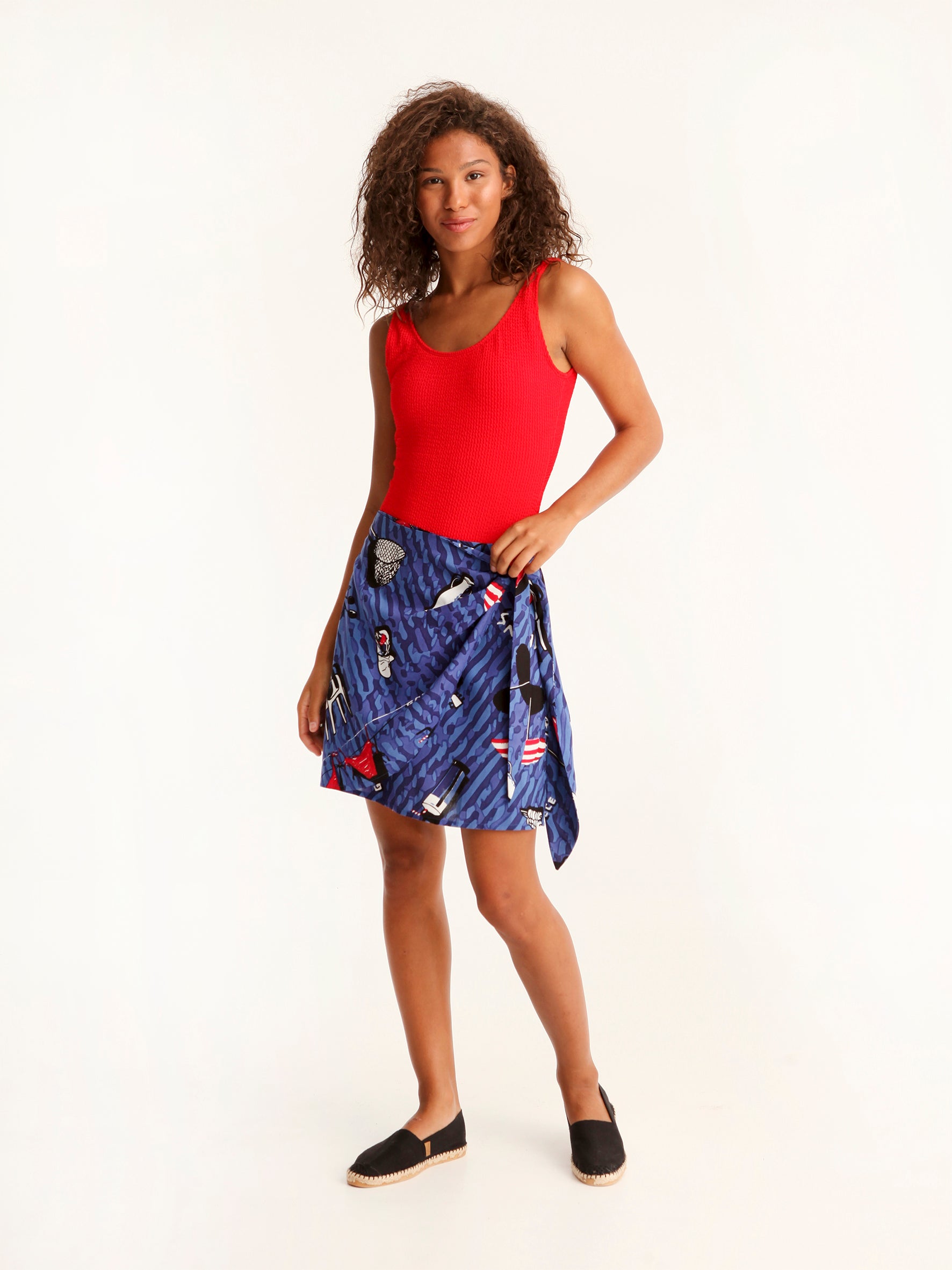 TOURISTA mini wrap skirt