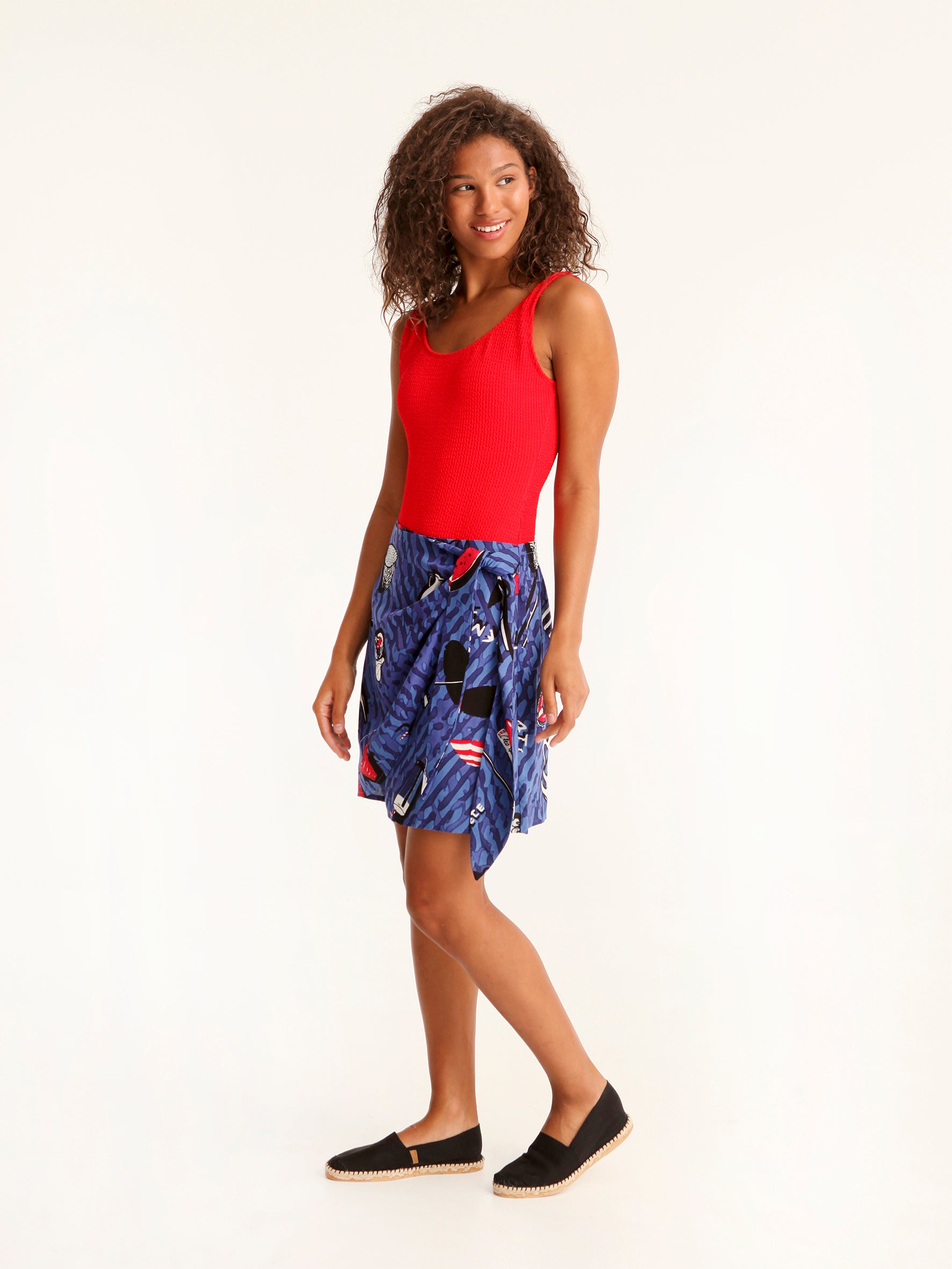 TOURISTA mini wrap skirt